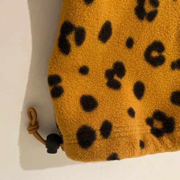 Madewell Leopard Print Slipper Socks w Ankle Drawstring - Never Worn - Picture 3 of 6